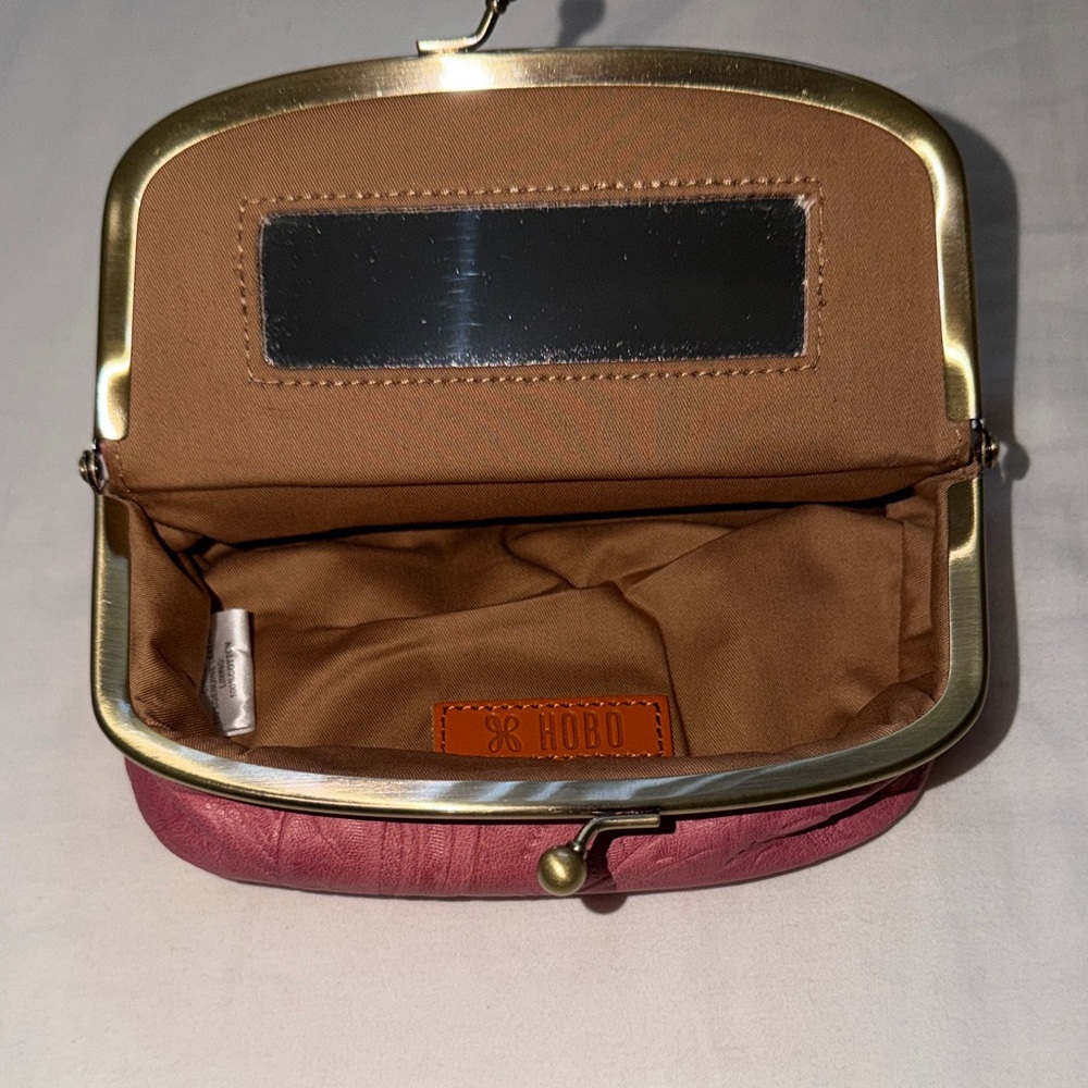 HOBO Bags Pink Embossed Frame Clutch - Picture 2 of 5
